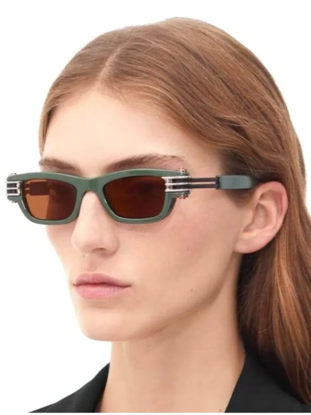 NEW BOTTEGA VENETA BV1308S 003 WOMEN GREEN SUNGLASSES